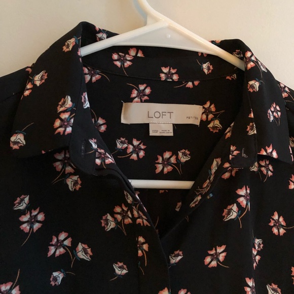 Two LOFT XXSP Work Blouses Floral Print - Picture 9 of 10